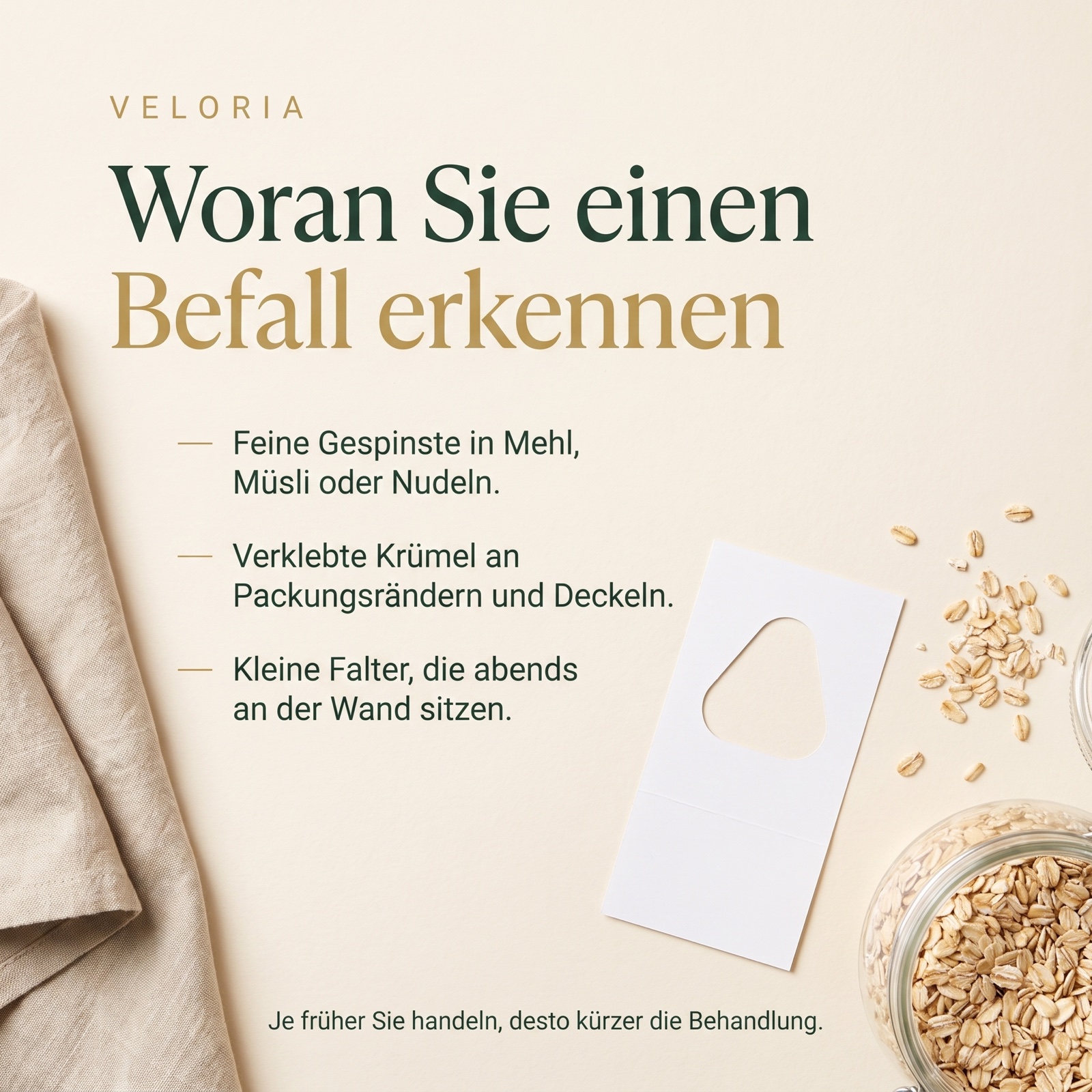 Schlupfwespen gegen Lebensmittelmotten Chemiefrei VELORIA x1 Lieferungen